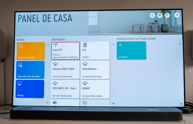 cómo convertir un televisor LG OLED en el cerebro de tu Hogar Inteligente Panel de casa