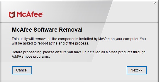 desinstalar McAfee 3