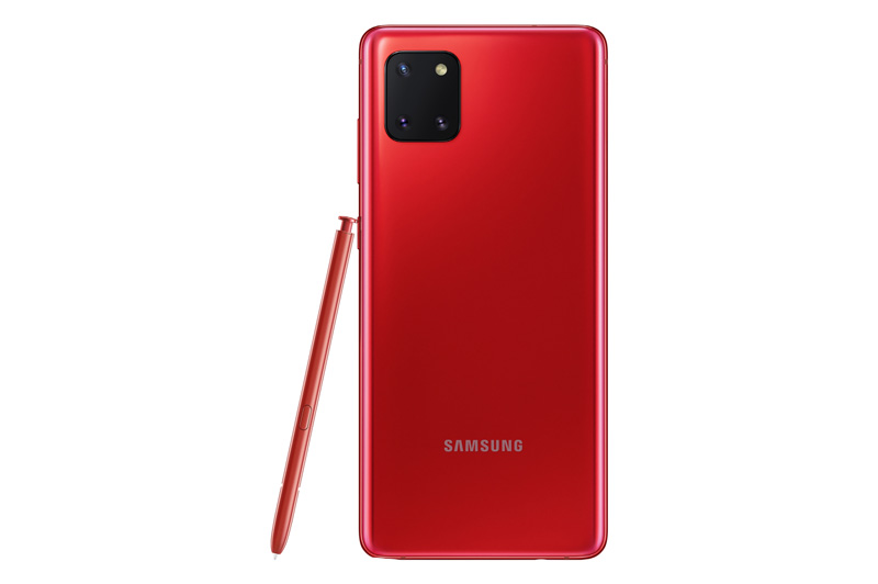 lanzamiento Samsung Galaxy Note 10 Lite y Galaxy S10 Lite trasera Note 10 Lite