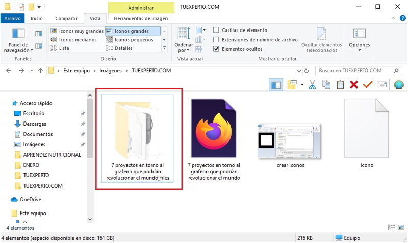 Cómo ocultar archivos y carpetas en Windows 10 5