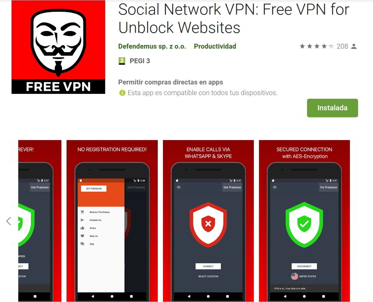 Social Network VPN o como navegar de forma anonima y segura