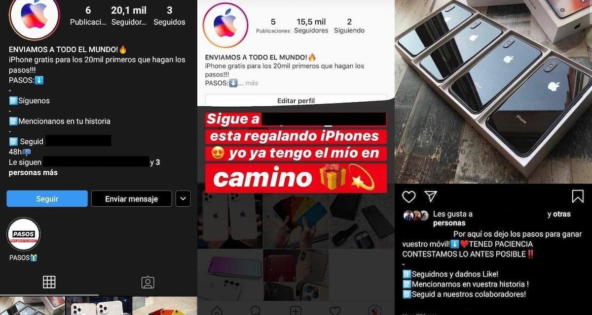 Esto es lo que se esconde tras los sorteos falsos de Instagram
