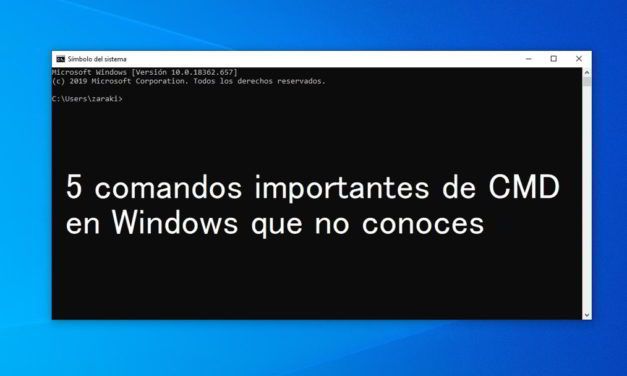 5 comandos importantes de CMD en Windows que no conoces