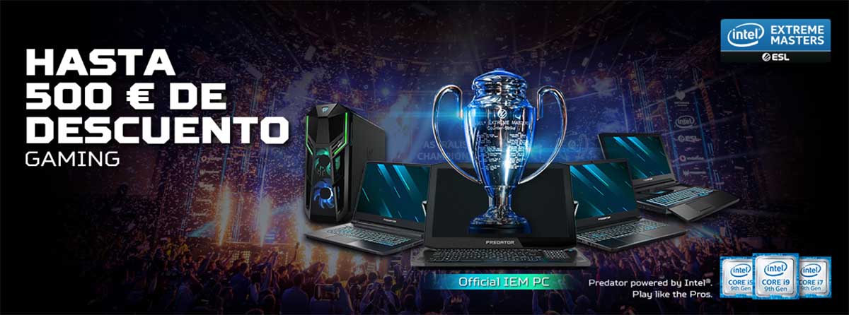 Hasta 500 euros de descuento: las mejores ofertas de equipos gaming Acer Predator