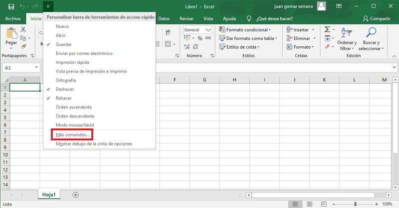 añadir la calculadora de Windows a la barra de herramientas de Excel 1