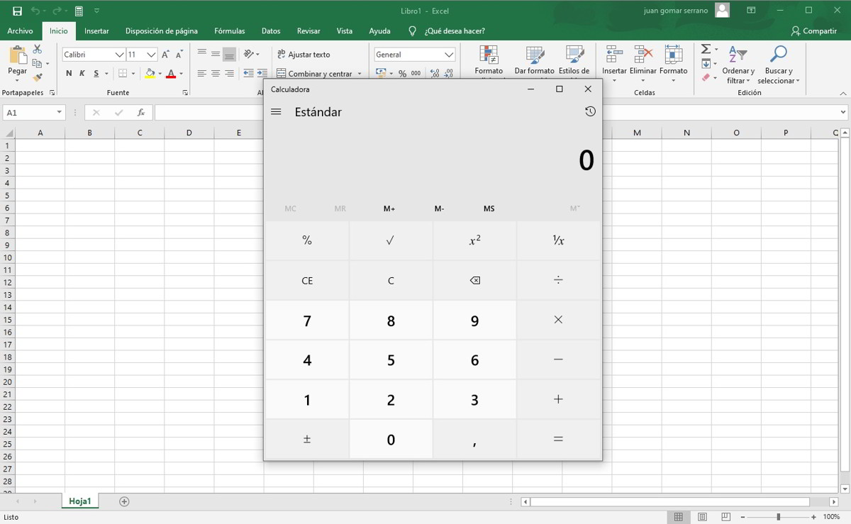 Como añadir la calculadora de Windows a la barra de herramientas de Excel