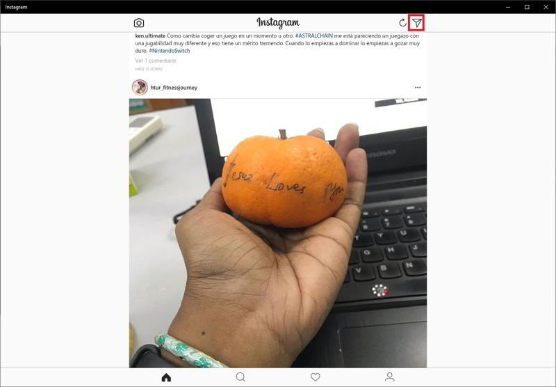 enviar un mensaje directo en Instagram desde PC 5