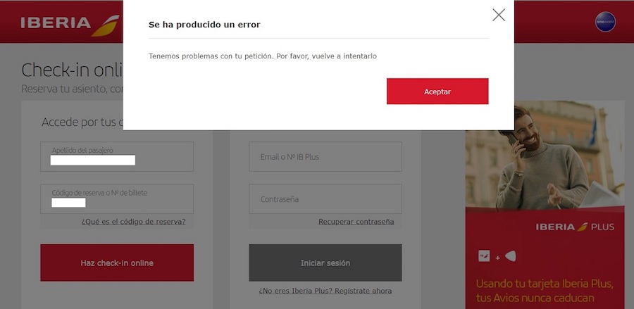 iberia check in online