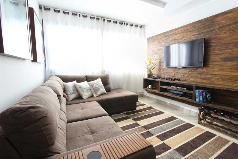 tamaño de televisor ideal según la distancia al sofá distancias