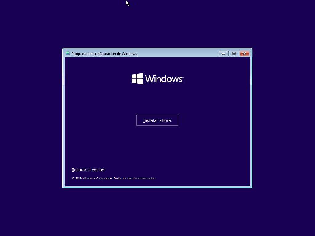 Reinstala Windows 10