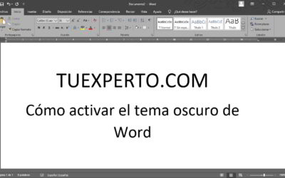 Cómo activar el modo oscuro de Microsoft Word