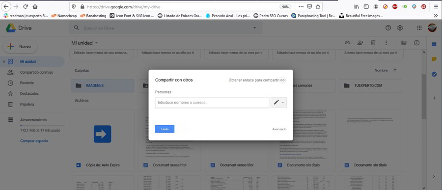 Cómo usar Google Drive para compartir archivos y carpetas estos días 3