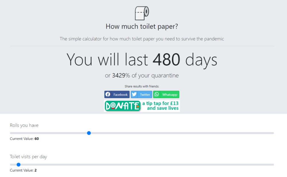 Esta web te dice cuánto durarán los rollos de papel higiénico 04