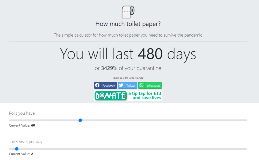 Esta web te dice cuánto durarán los rollos de papel higiénico 3 Esta web te dice cuánto durarán los rollos de papel higiénico 04
