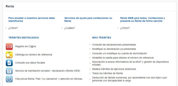 Cómo conseguir el número de referencia de la Renta 2019