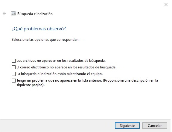 Prueba el solucionador de problemas de Windows 2