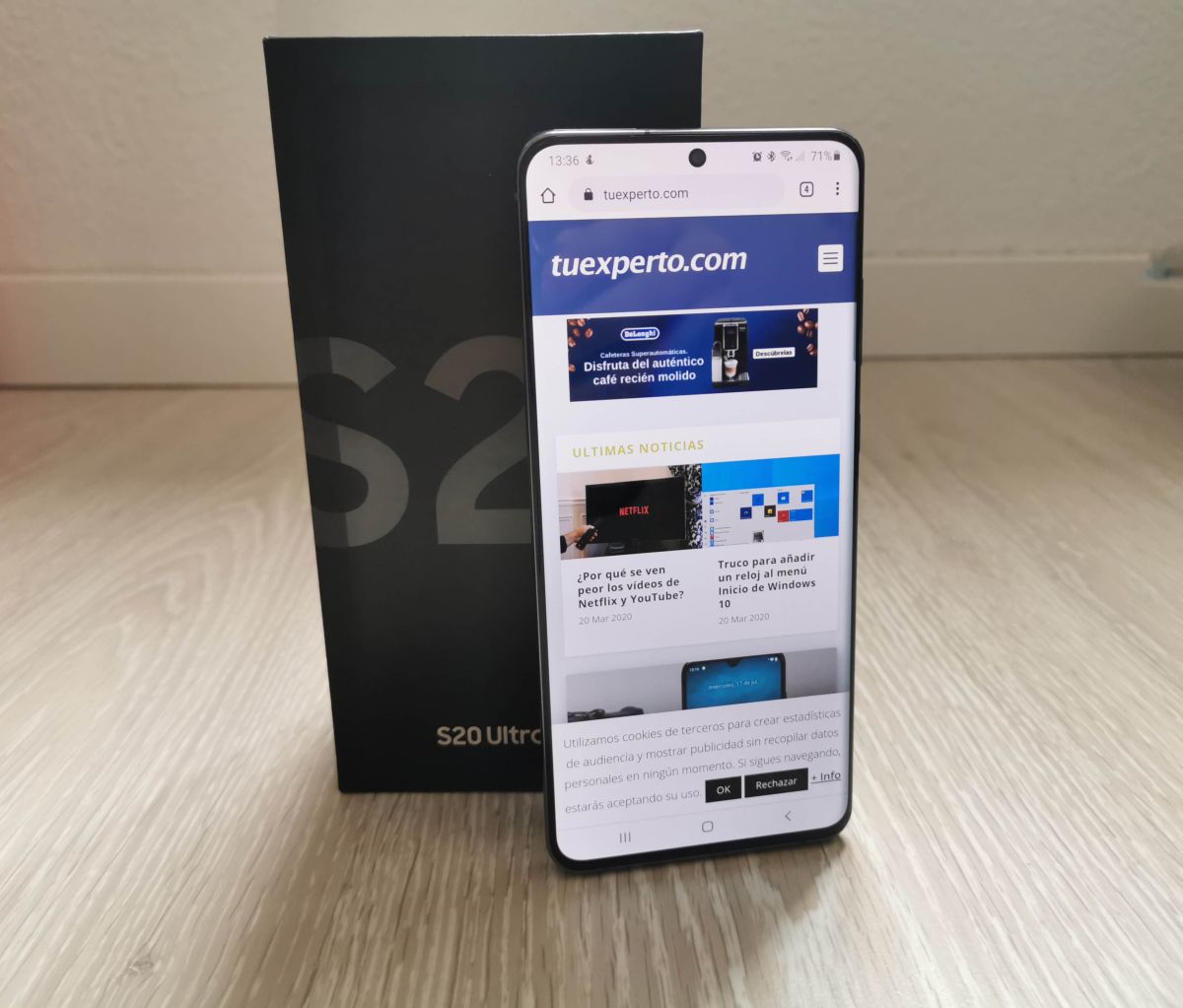 Samsung Galaxy 20 Plus con caja