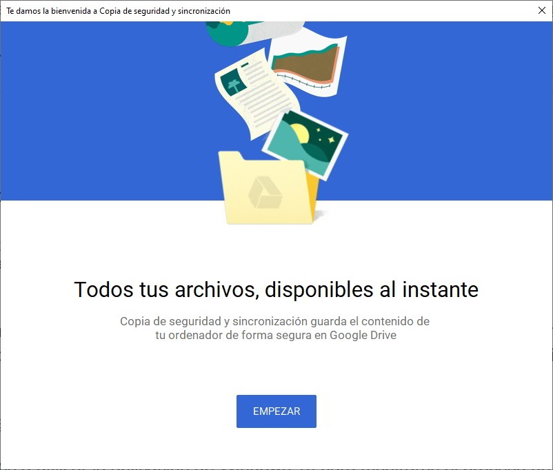 Usa la aplicación de google drive 1