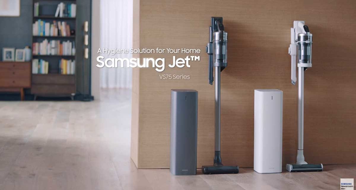 Este aspirador de Samsung vacía el polvo tras limpiar de forma automática