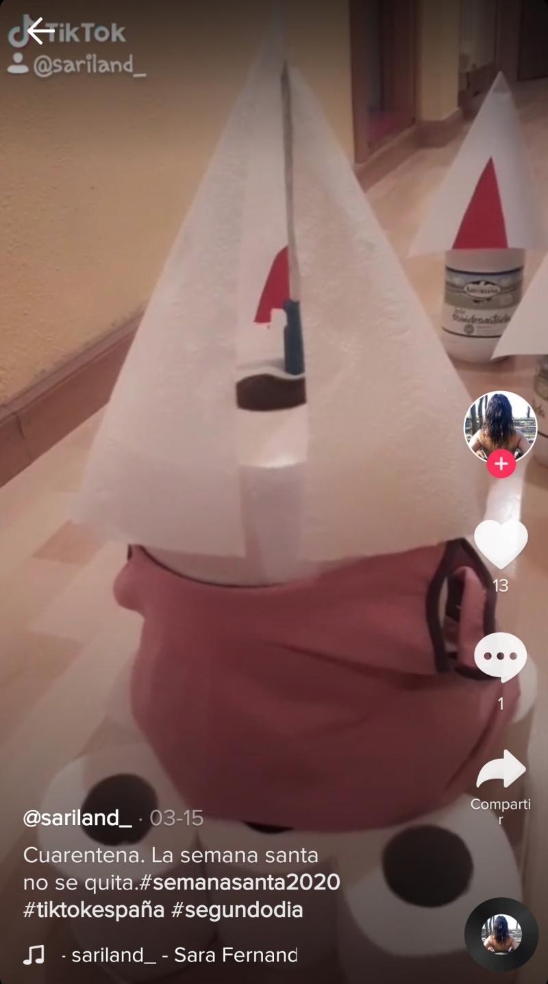 La Semana Santa tiene sus propios pasos y procesiones en Tik Tok 8 Papel higienico Semana Santa