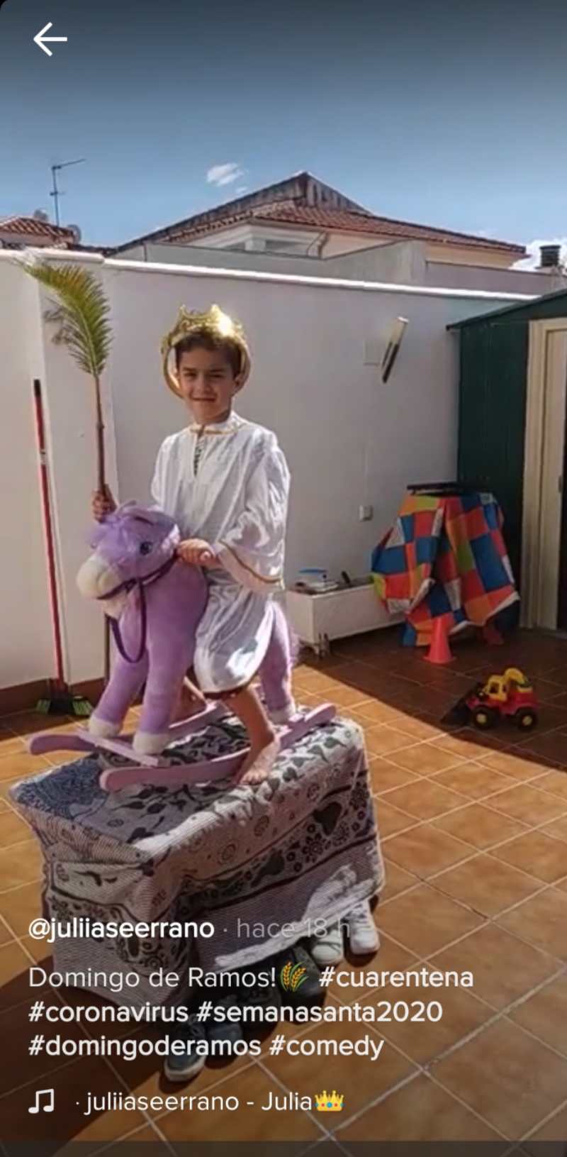La Semana Santa tiene sus propios pasos y procesiones en Tik Tok 3 Paso semana Santa niño
