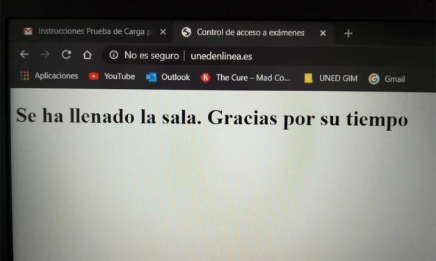 Por qué no puedo entrar en la prueba de examen de UNED