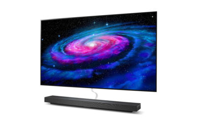 LG OLED WX, el televisor que se pega a la pared tiene nueva barra de sonido