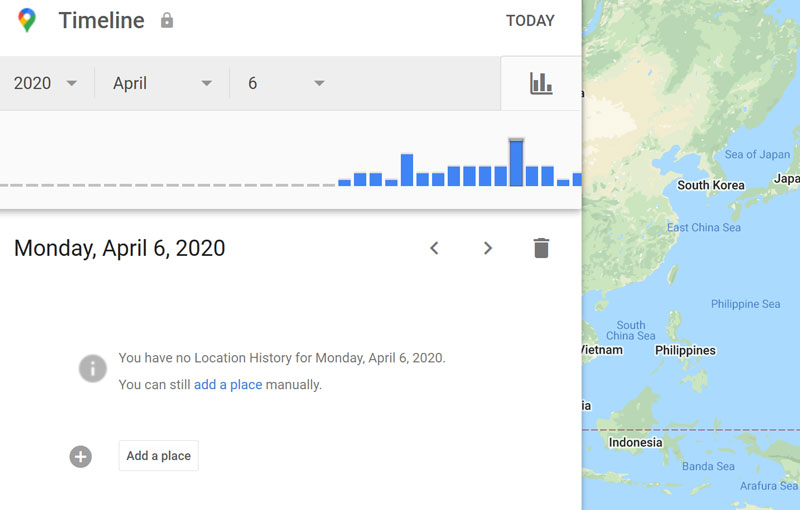 cronologia Google Maps ha desaparecido