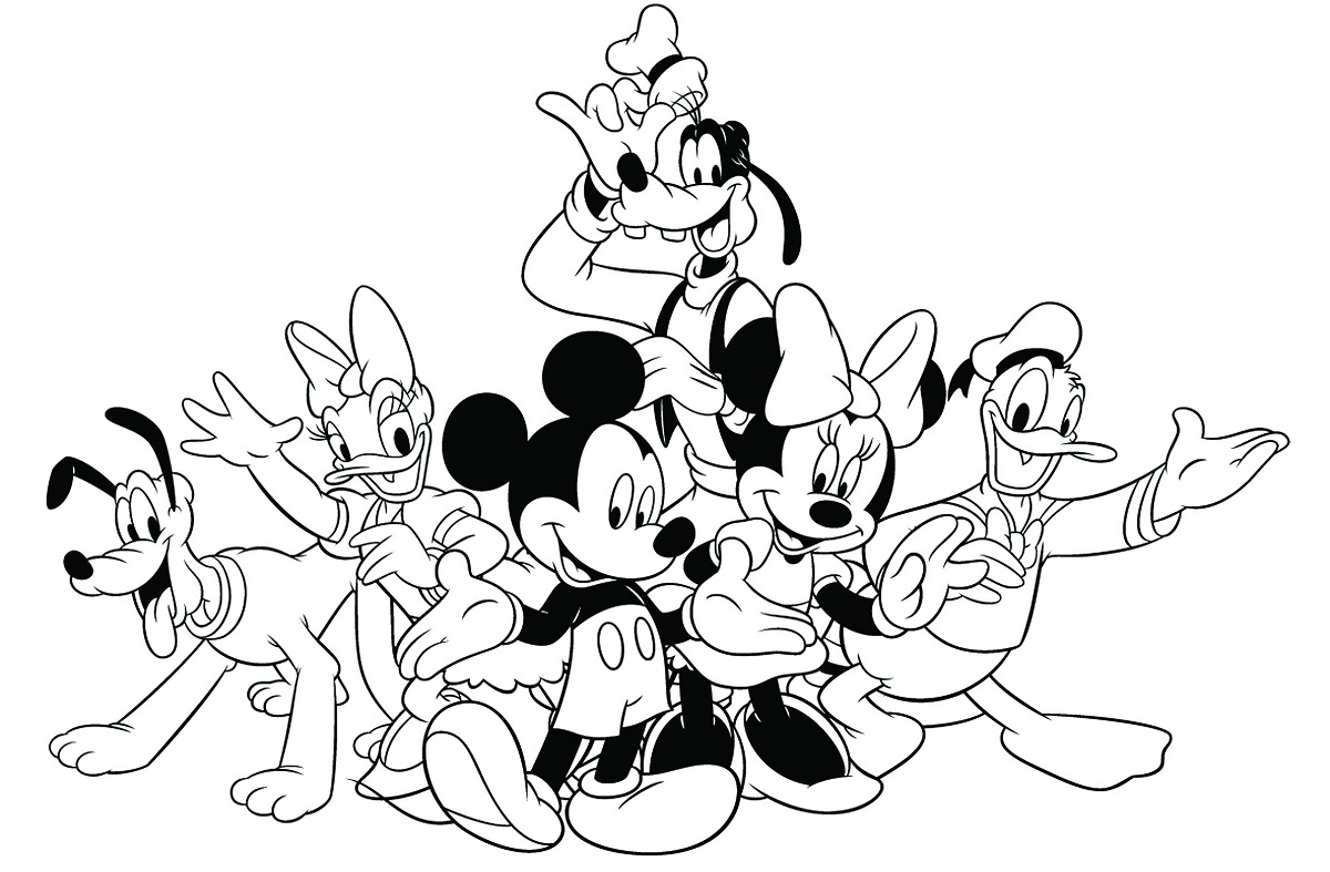 Más de 300 dibujos Disney para colorear que puedes descargar e imprimir