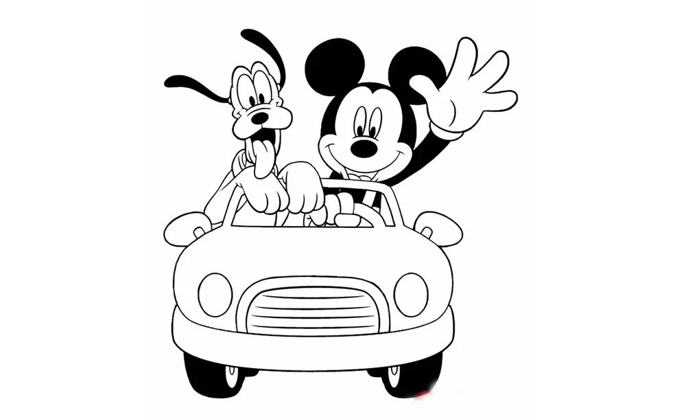 Featured image of post Mickey Mouse Para Colorear Facil 145 dibujos de mickey para imprimir y pintar