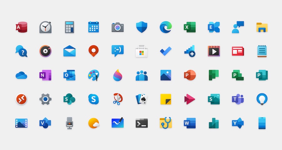 nuevos iconos windows 10