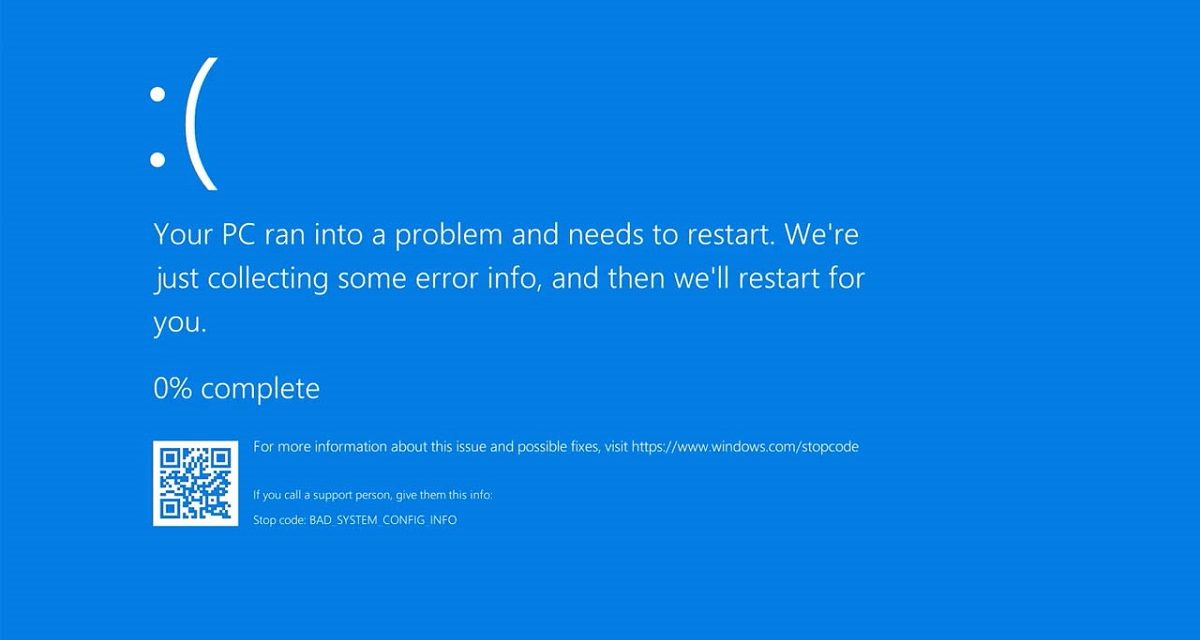 Qué significan los códigos de la pantalla azul de la muerte de Windows 10