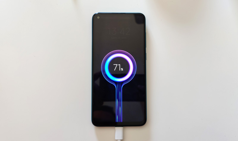 análisis Xiaomi Redmi Note 9 cargando