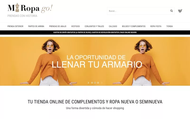 8 páginas para vender y comprar ropa de segunda mano online