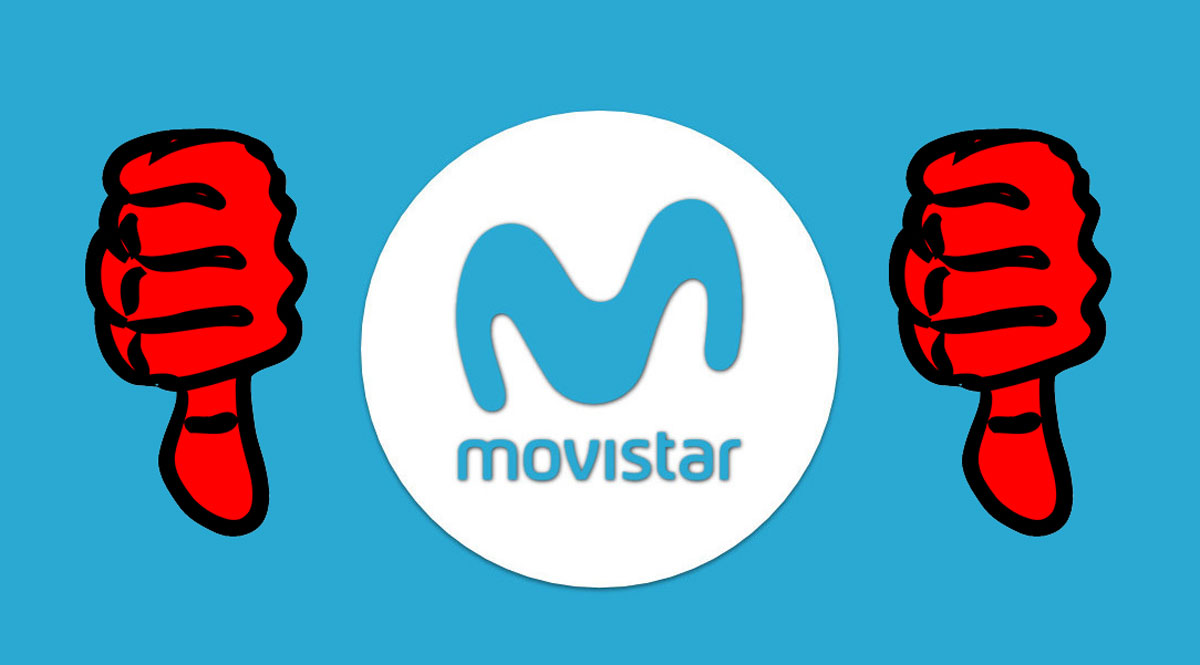 Problemas con Movistar, el servicio funciona mal y la página web está caída