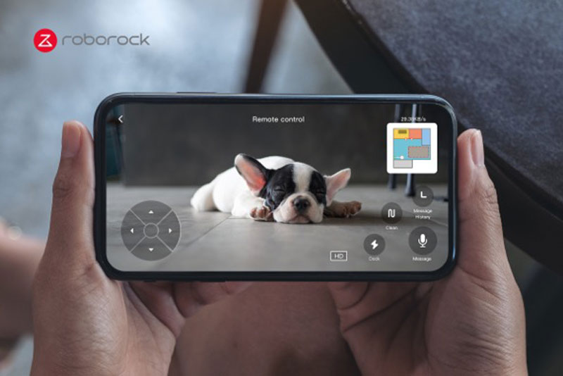 cómo ver tu casa desde tu móvil con el aspirador Roborock S6 MaxV móvil