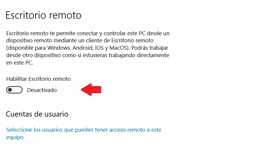 escritorio remoto