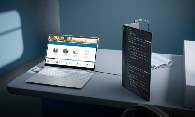 Este monitor de Lenovo es portátil y tiene pantalla táctil