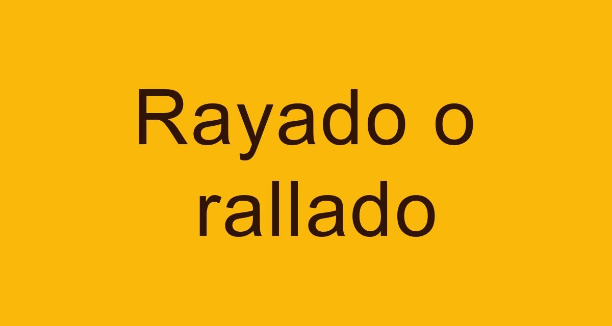 ¿Rayado o rallado? Diccionario de dudas para escribir bien en Internet