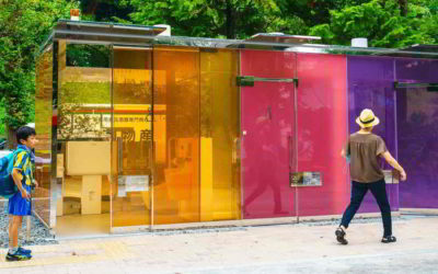 Así son los baños japoneses con cristal transparente inteligente que te permiten ver desde fuera