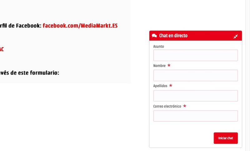 maestría junio Articulación Atención al cliente de MediaMarkt: teléfono, contacto y correo de soporte