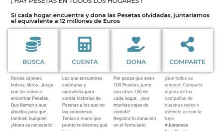 Vuelve la peseta y vuelve para ayudar