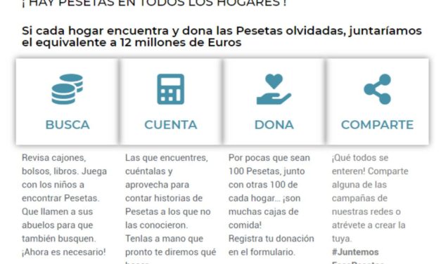 Vuelve la peseta y vuelve para ayudar