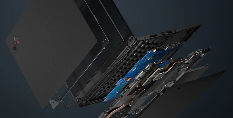 a fondo Lenovo ThinkPad X1 Carbon Gen 8 conjunto técnico