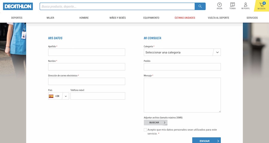 atencion cliente decathlon