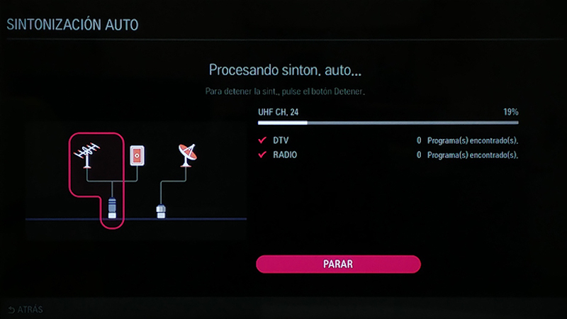 resintonizar ordenar canales TV LG 3