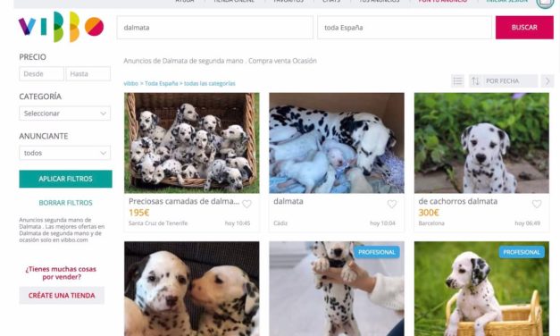 ¿Es legal vender perros por Internet en Vibbo o Wallapop?