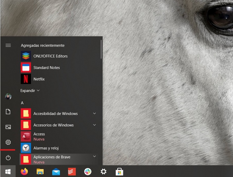 Abrir configuración de Windows 10