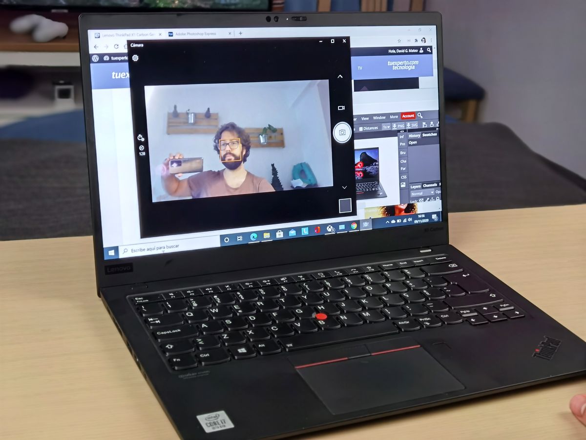 Mi experiencia con el portátil Lenovo ThinkPad X1 Carbon 8ª Gen 9 webcam