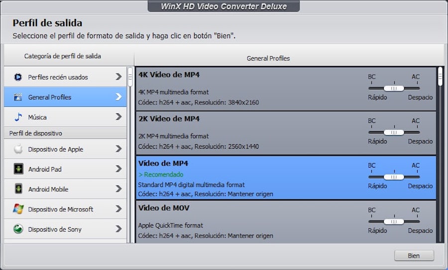 WinX HD Video Converter Deluxe 3